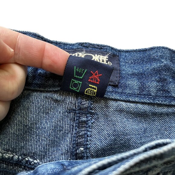 Cherokee Cargo Utility Jean Shorts Blue Denim Vintage Y2K - Picture 5 of 5